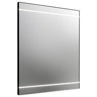 BADEZIMMERSPIEGEL 60/70/3,2 cm  - Silberfarben/Schwarz, Design, Glas/Holzwerkstoff (60/70/3,2cm) - Sadena