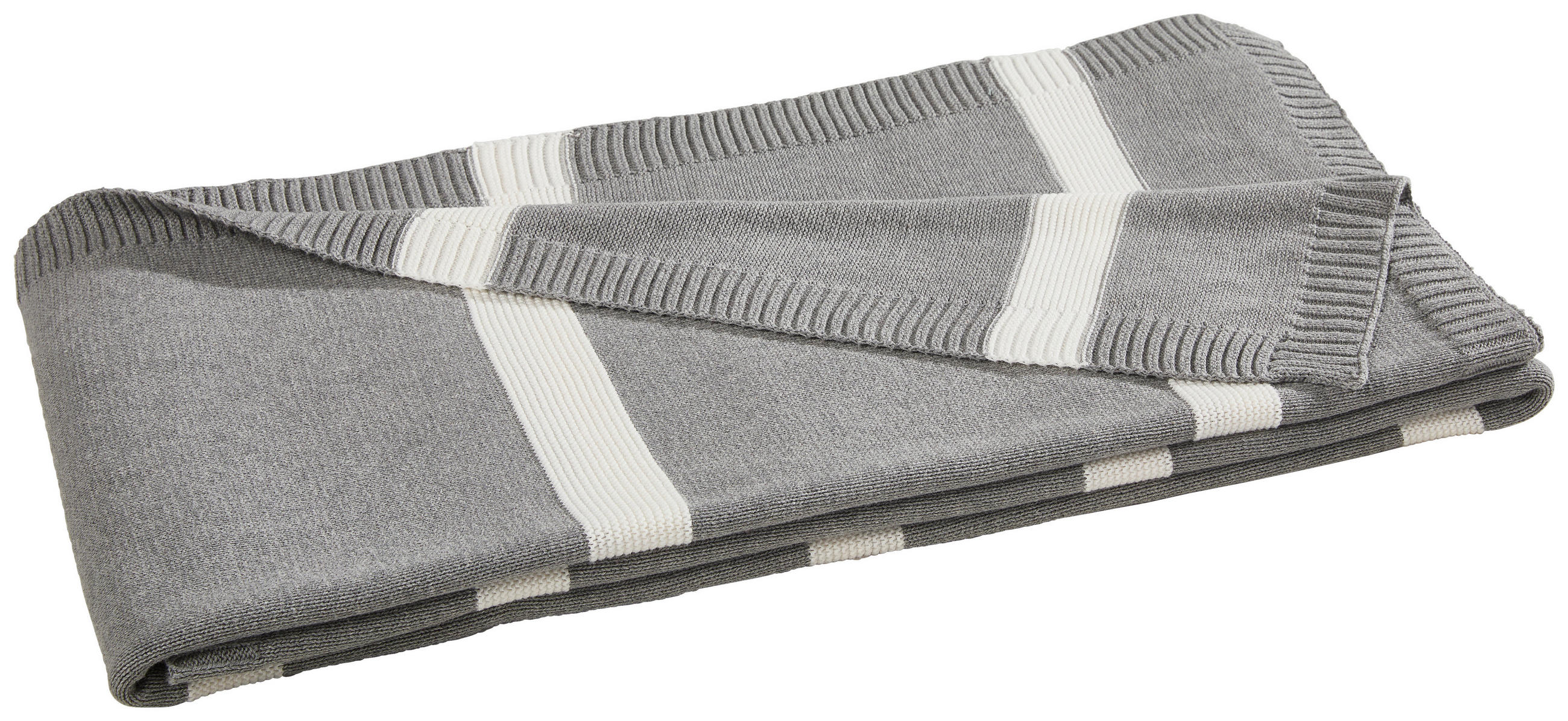 WOHNDECKE ENDRIK 130/180 cm  - Creme/Hellgrau, Basics, Textil (130/180cm) - Esposa