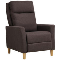 TV-FOTEL - barna/natúr, Design, műanyag/textil (72,5/106-82/89-160cm) - Carryhome