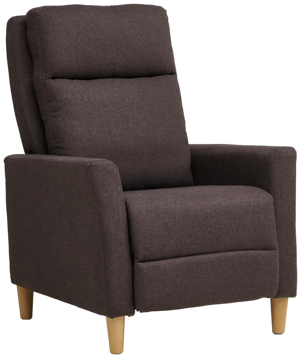 TV-FOTEL - barna/natúr, Design, műanyag/textil (72,5/106-82/89-160cm) - Carryhome