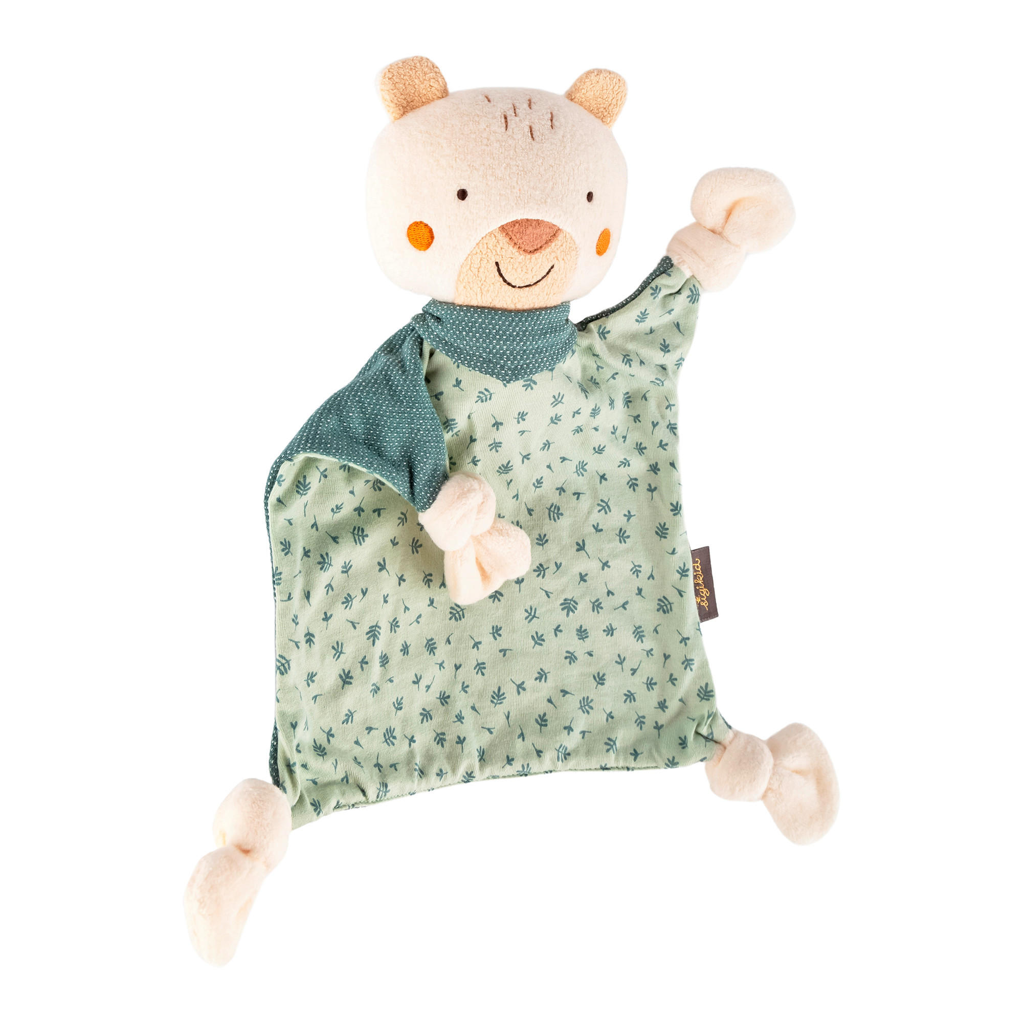 SCHMUSETUCH - Pastellgrün/Weiß, Basics, Textil (31/29/6cm) - Sigikid