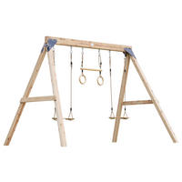 GUNGA - brun, Klassisk, metall/trä (186/208/299cm)