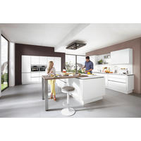 EINBAUKÜCHE 615  - Weiß, Design, Holzwerkstoff - Celina