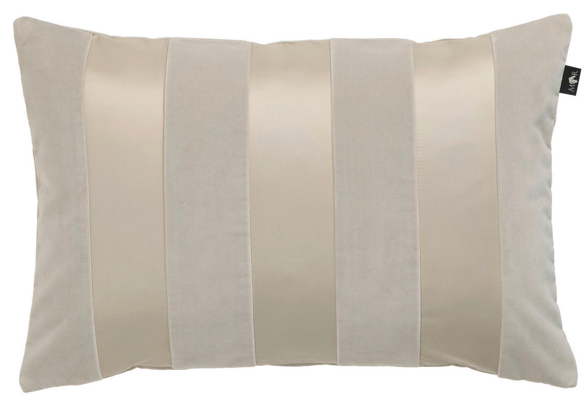 KISSENHÜLLE Marcel.Remus.Design- Valdemossa schwarz 40/60 cm  - Beige/Creme, Design, Textil (40/60cm)