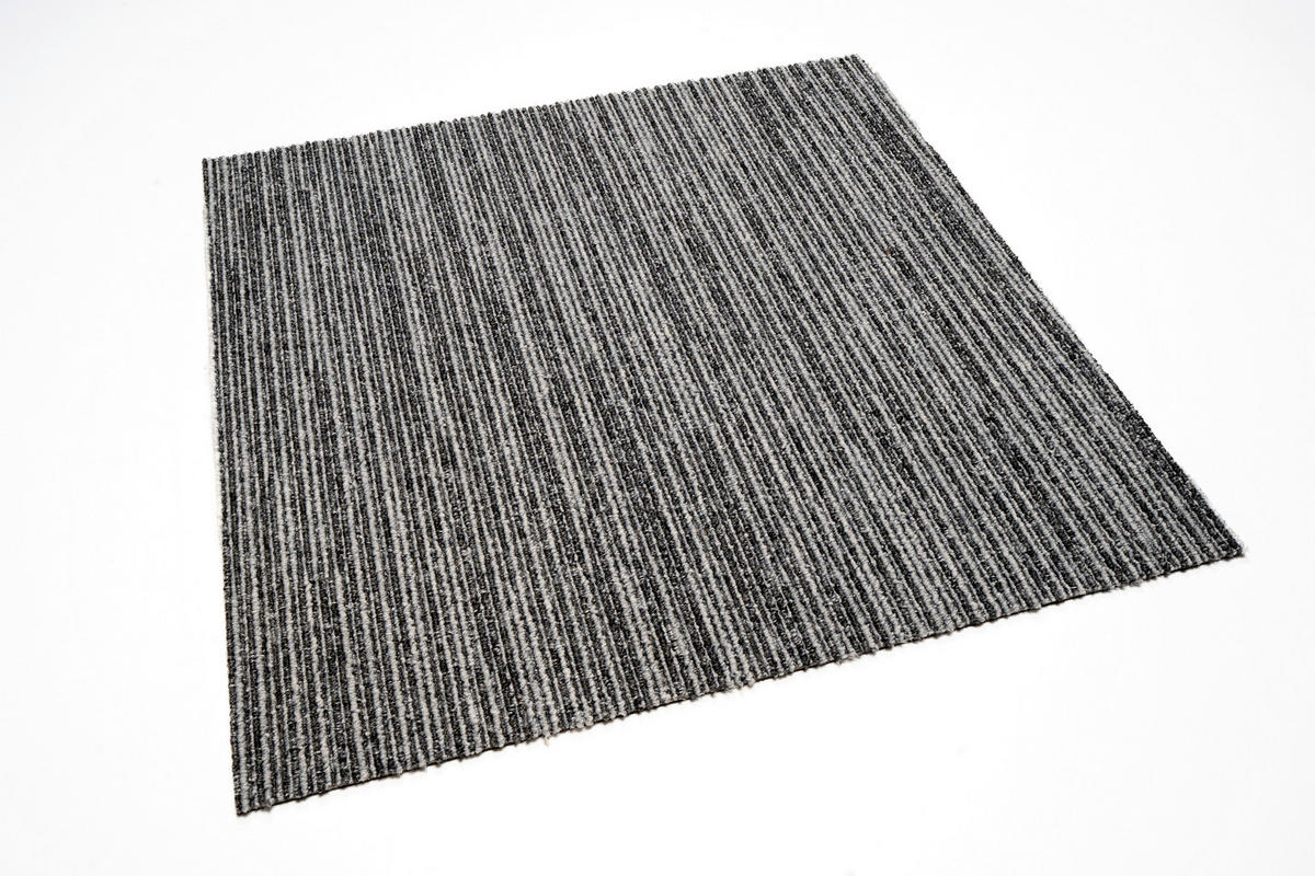 TEPPICHFLIESE 50/50 cm  in Grau  - Grau, Basics, Textil (50/50cm)