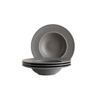 PASTATELLERSET Steinzeug 4-teilig Unico  - Anthrazit, Basics, Keramik - Mäser