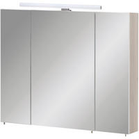 SPIEGELSCHRANK 80/70,4/16 cm  - Sandfarben/Chromfarben, MODERN, Glas/Holzwerkstoff (80/70,4/16cm) - Stylife