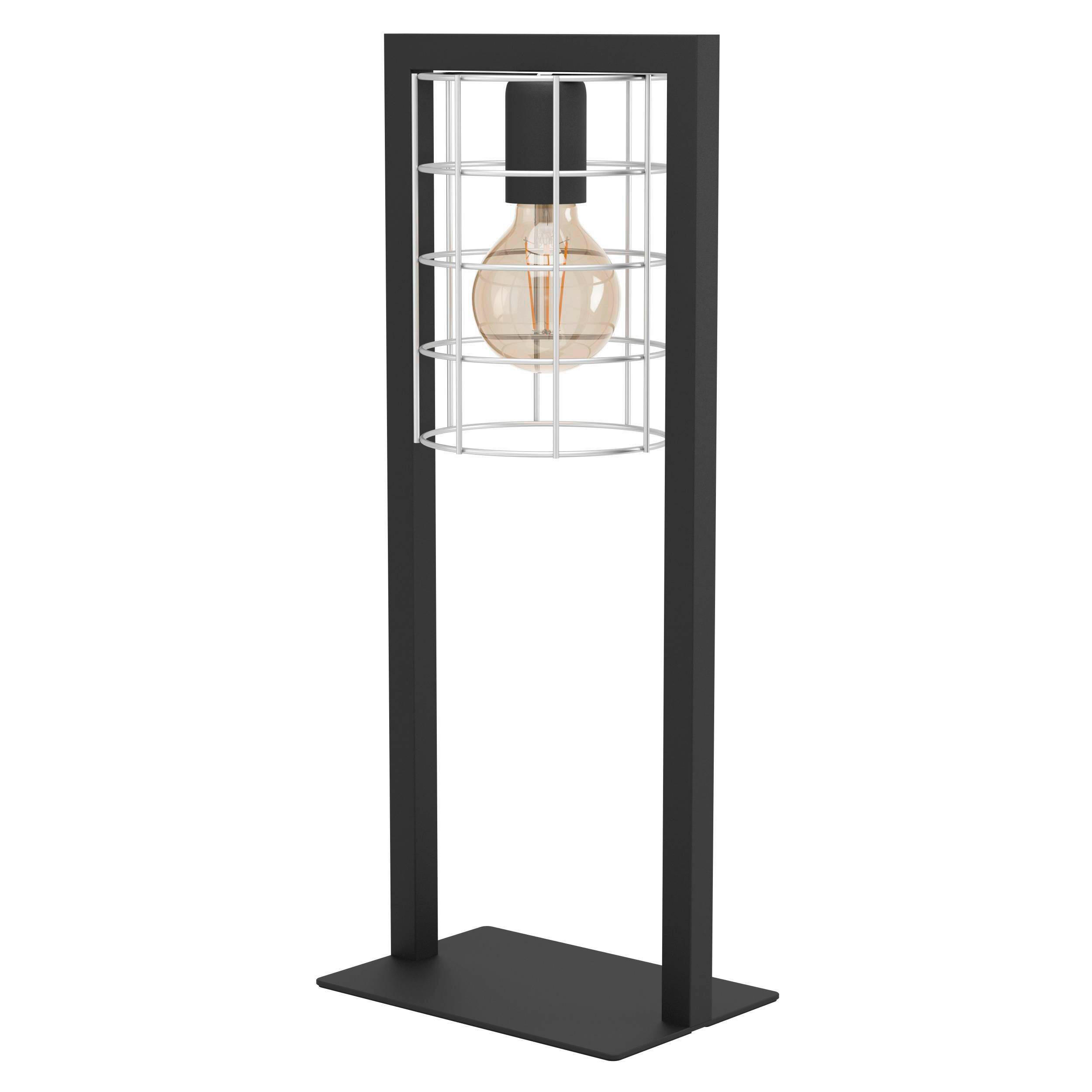 TISCHLEUCHTE 22/14,5/53,5 cm   - Schwarz, Design, Metall (22/14,5/53,5cm) - Eglo