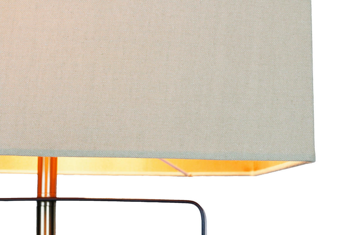 STEHLEUCHTE  40/165/20 cm   - Beige/Goldfarben, Design, Holz/Textil (40/165/20cm) - P & B