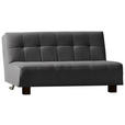 SCHLAFSOFA Juice in Anthrazit  - Anthrazit/Schwarz, Design, Textil/Metall (165/92/102cm) - Novel