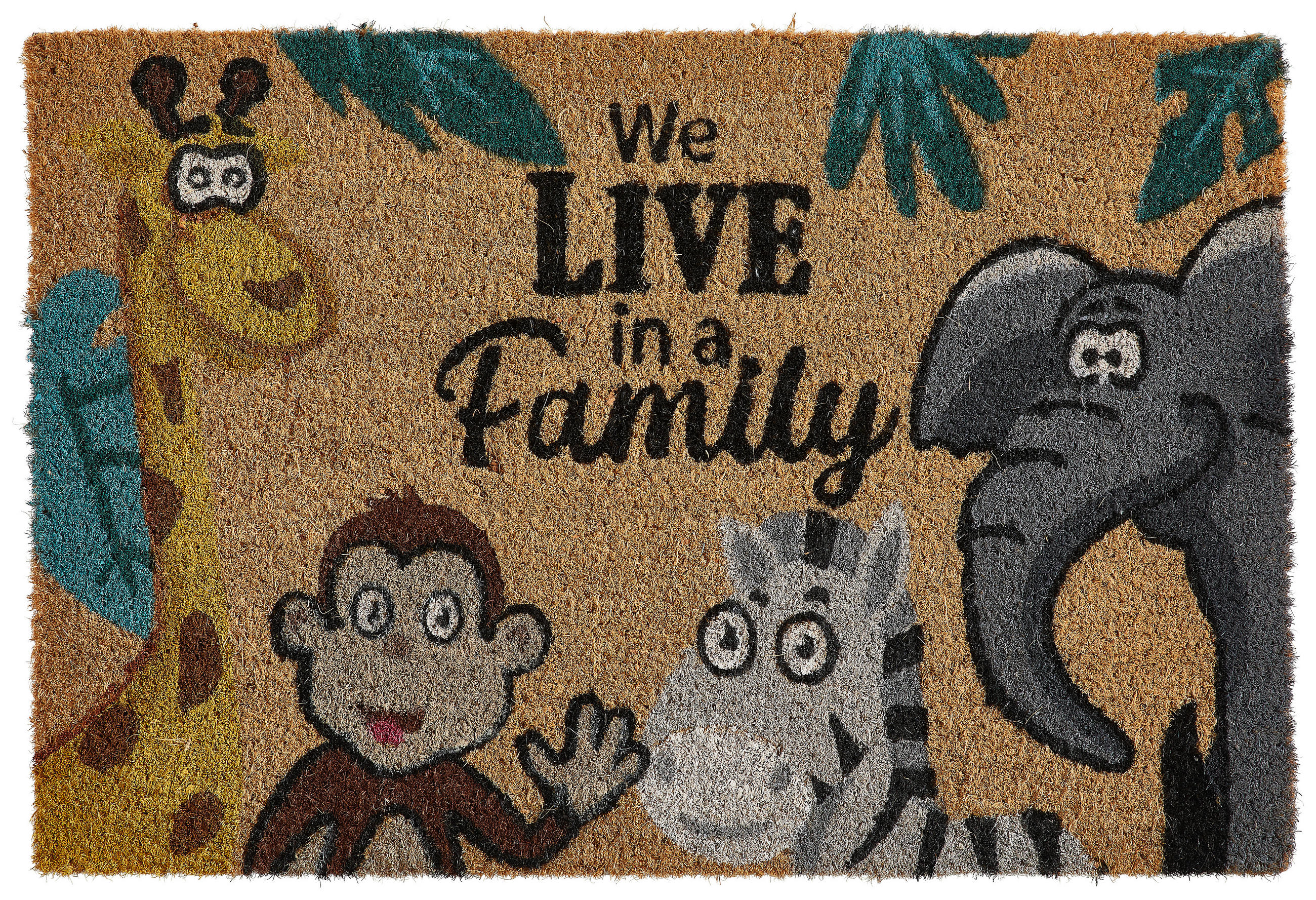 KOKOSMATTE  40/60 cm  Multicolor  - Multicolor, Design, Naturmaterialien/Kunststoff (40/60cm) - Esposa