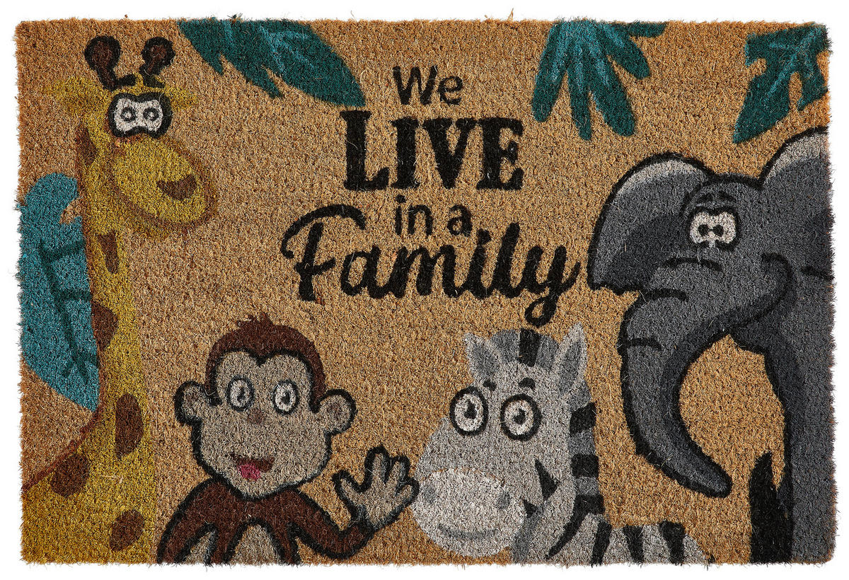 KOKOSMATTE  40/60 cm  Multicolor  - Multicolor, Design, Naturmaterialien/Kunststoff (40/60cm) - Esposa