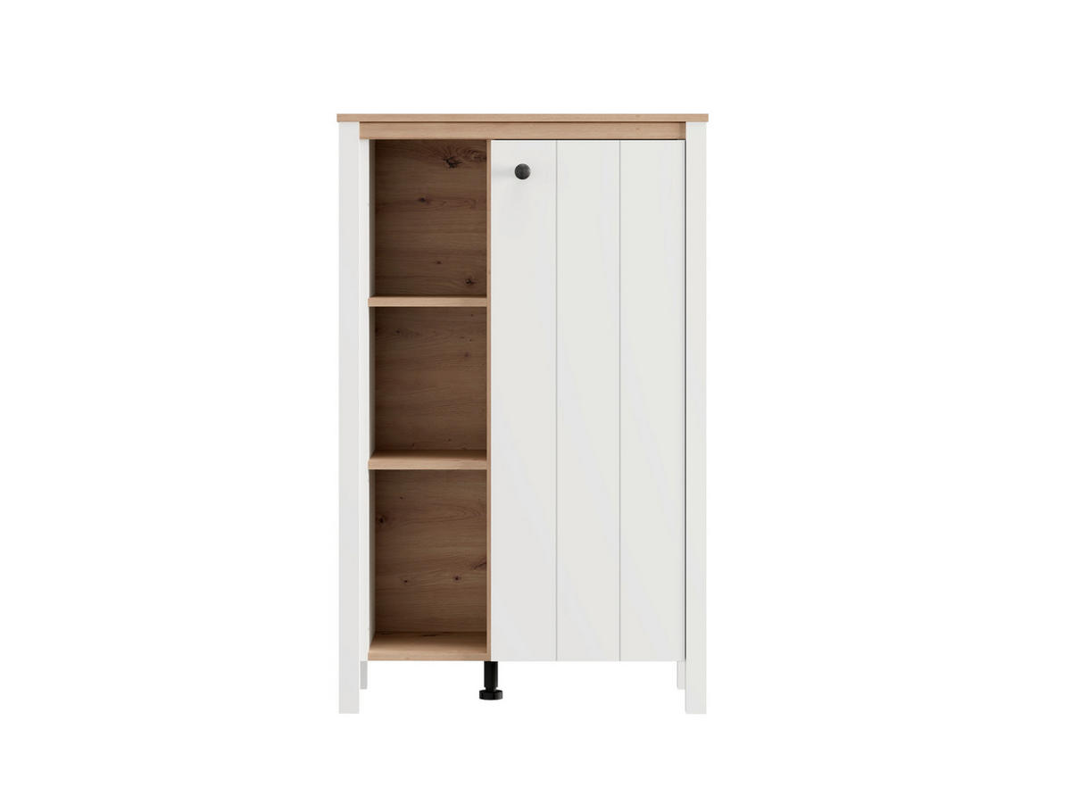 VITRINA 73/33,5/117,5 cm   - bijela/bakrenaste boje, Basics, drvni materijal/plastika (73/33,5/117,5cm)