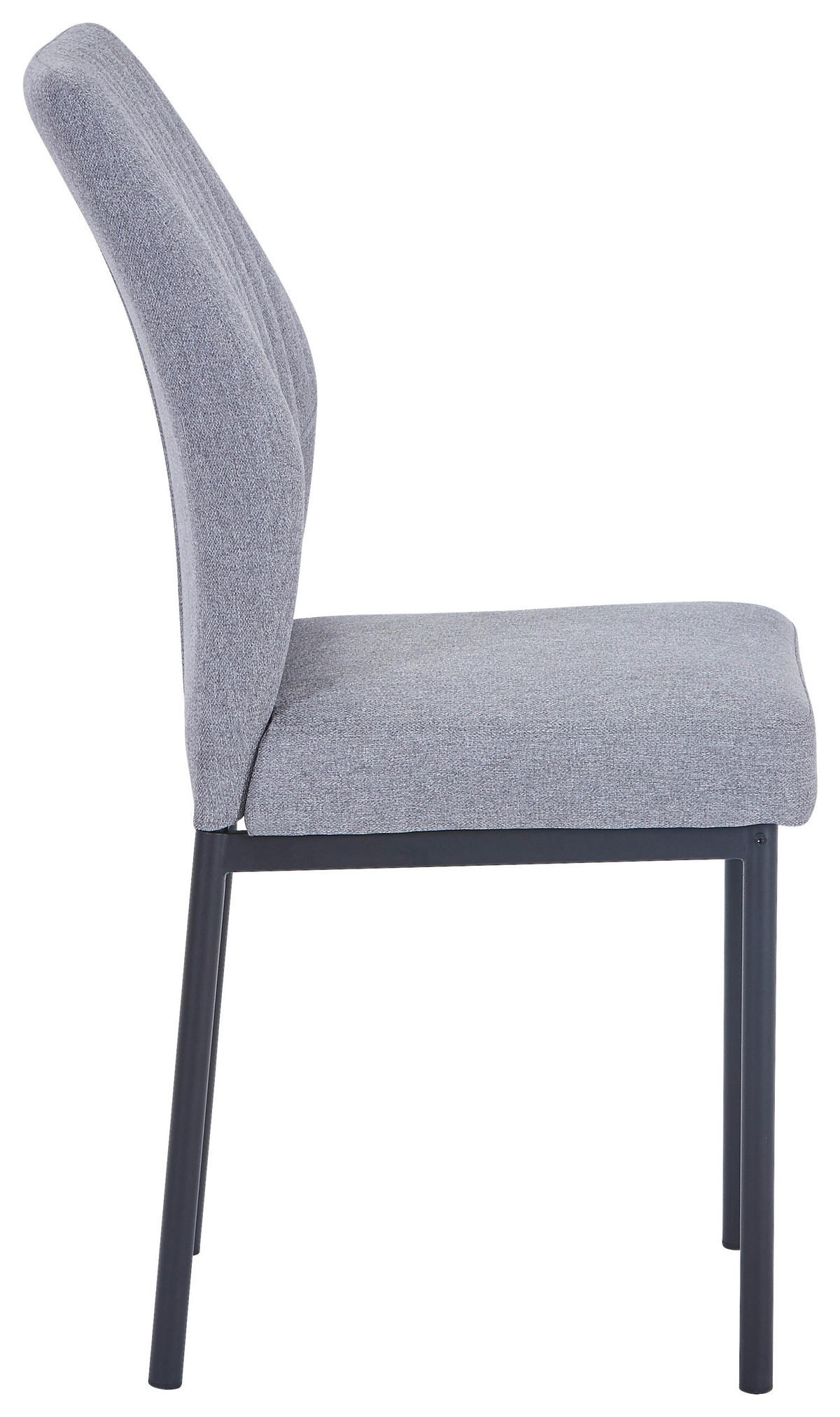 STUHL  in Eisen Leinenoptik Metall, Textil  - Schwarz/Grau, MODERN, Textil/Metall (46/98/58,5cm) - Carryhome