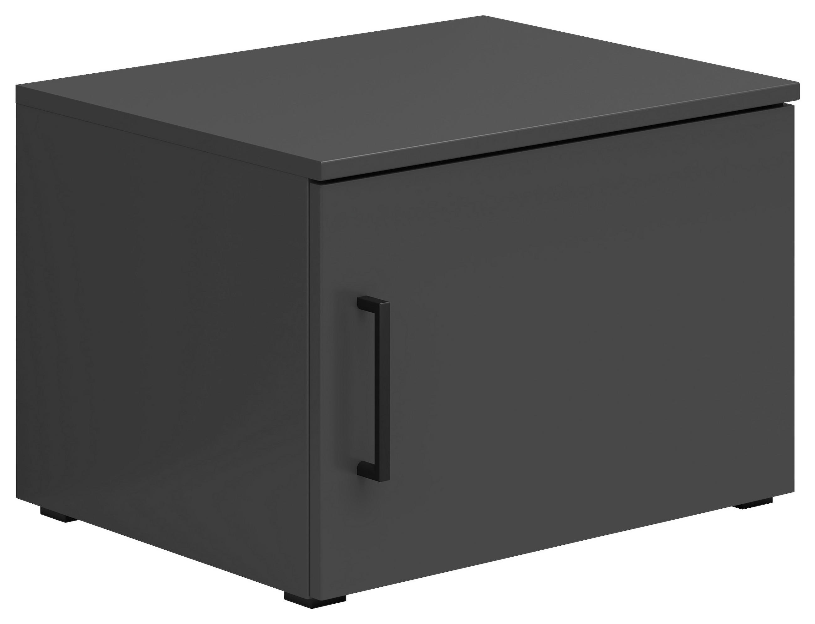 NADSTAVEC NA SKRIŇU, grafitová, 50/35/40 cm - čierna/grafitová, Modern, kompozitné drevo/plast (50/35/40cm) - Carryhome