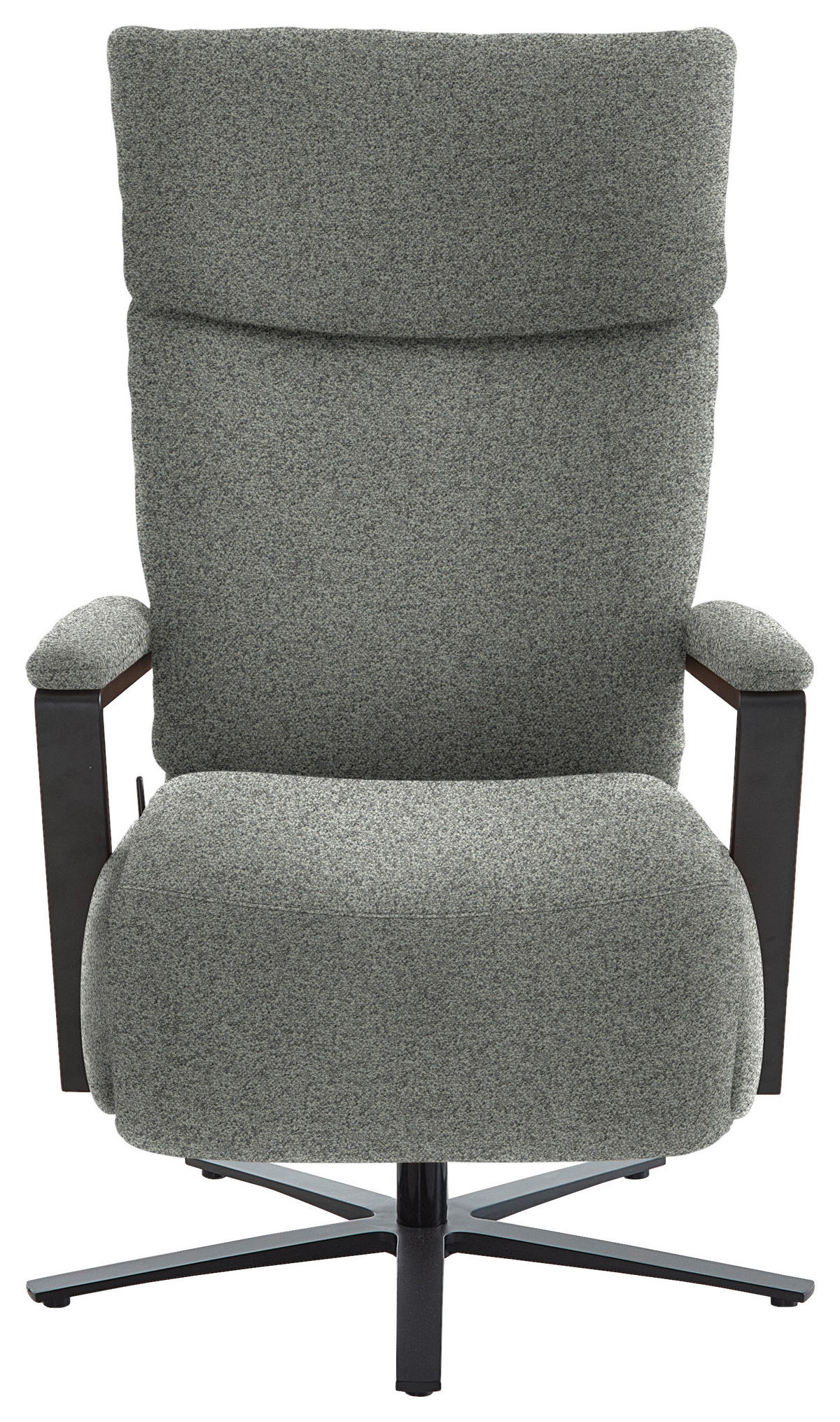 RELAXSESSEL in Textil Grau  - Schwarz/Grau, Design, Textil/Metall (68/117/85cm) - Cantus