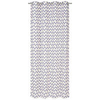 GOTOVA ZAVESA plava, bela - bela/plava, Osnovno, tekstil (135/245cm) - Esposa