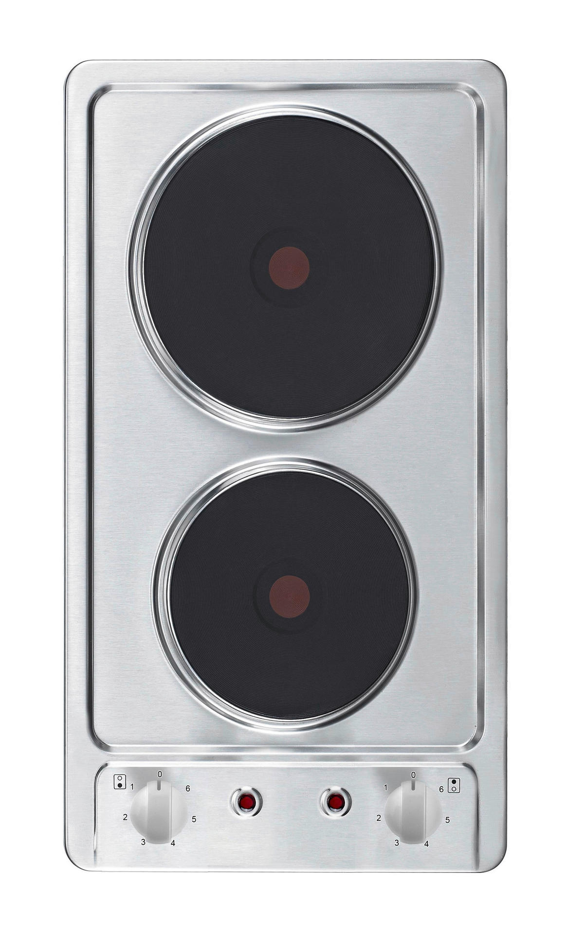KÜCHENBLOCK 210 cm   in Weiß, Nussbaumfarben  - Edelstahlfarben/Nussbaumfarben, KONVENTIONELL, Holzwerkstoff/Metall (210cm) - Respekta