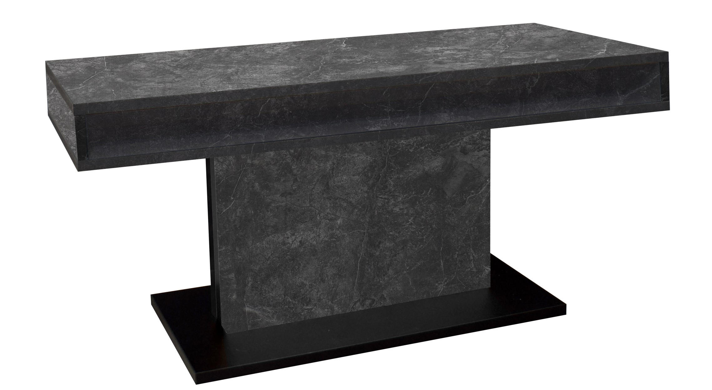 COUCHTISCH in Metall, Holzwerkstoff  - Graphitfarben/Schwarz, Design, Holzwerkstoff/Metall (110/58-77/60cm) - MID.YOU