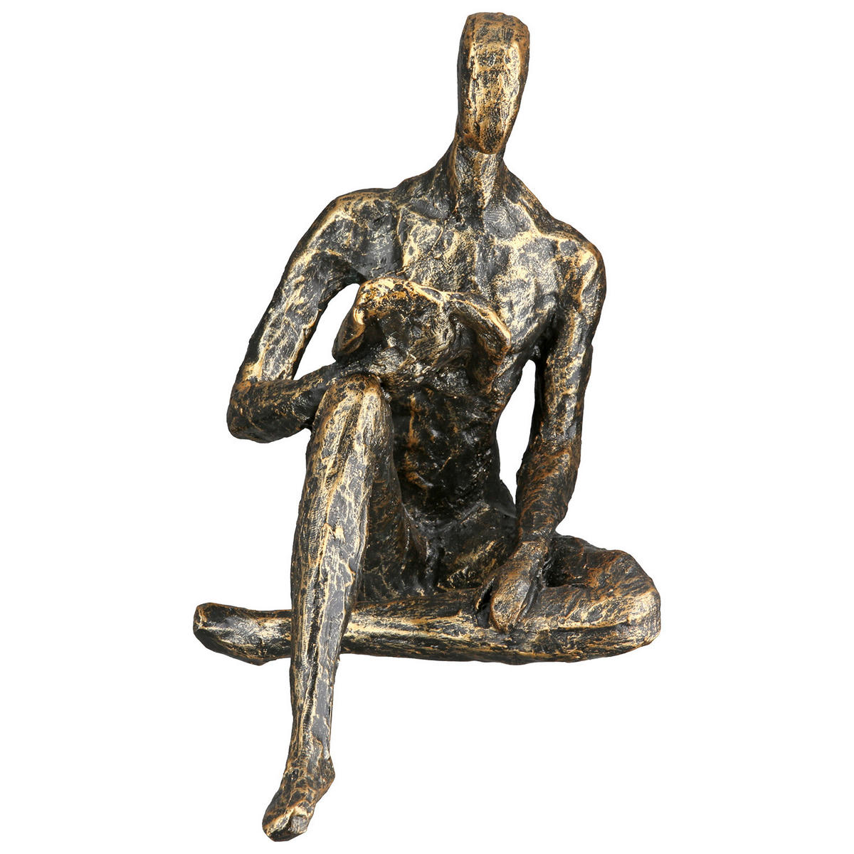 SKULPTUR - Bronzefarben, Basics, Kunststoff (9,5/14/14,5cm)