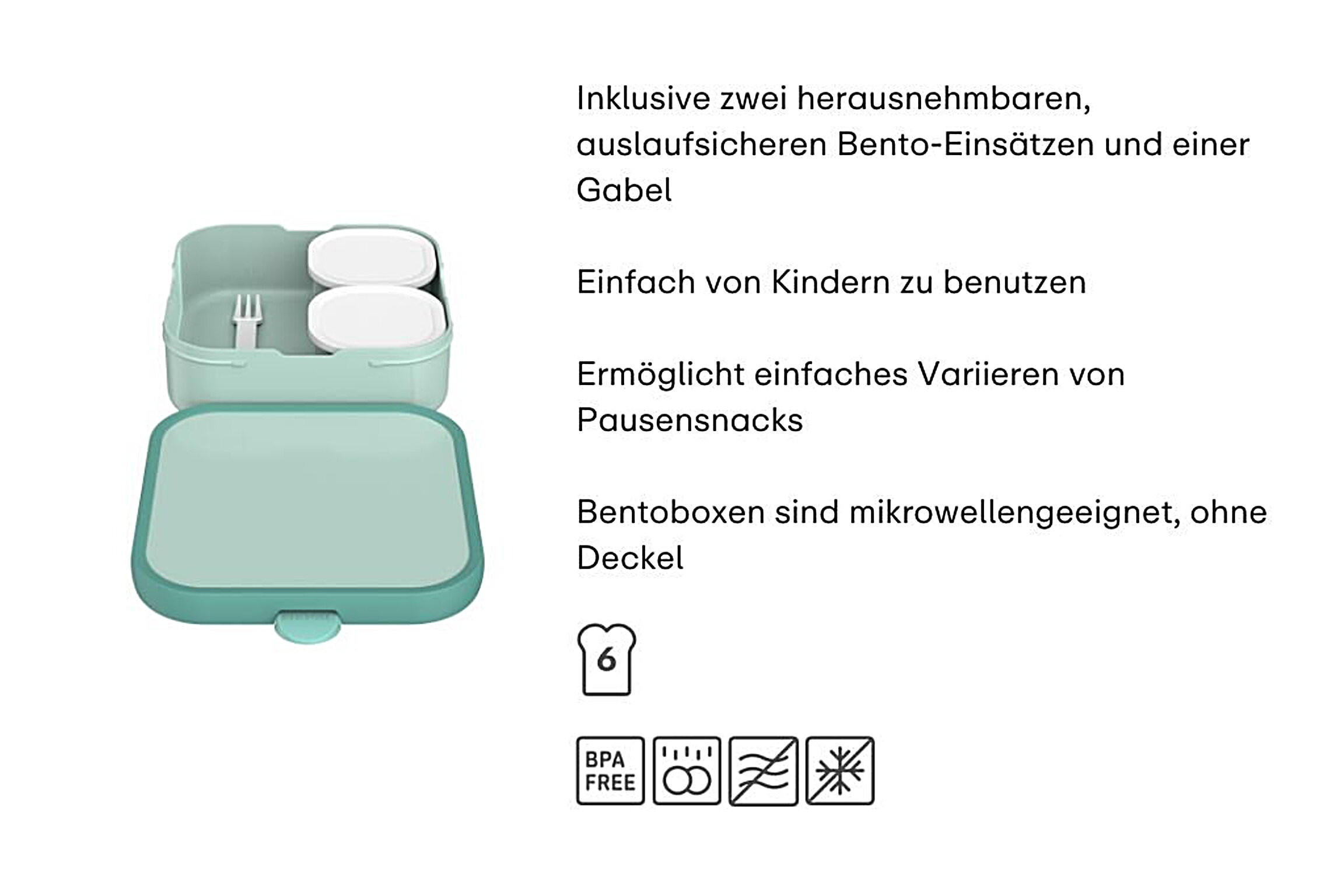 BROTZEITBOX - Multicolor/Flieder, KONVENTIONELL (18,4/18,2/6,5cm) - Mepal