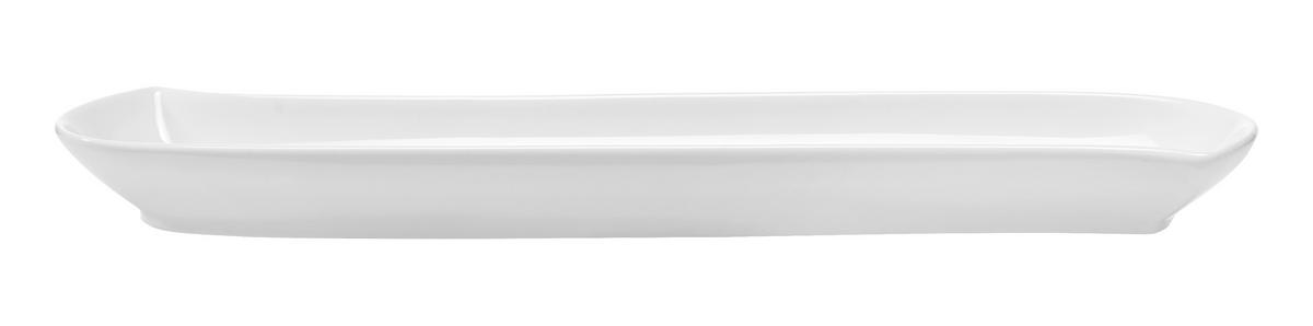 MISKA NA OLIVY, porcelán, 28,8/7,2/2,5 cm - biela, Basics, keramika (28,8/7,2/2,5cm) - Novel