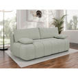 BOXSPRINGSOFA in Chenille Greige  - Greige/Schwarz, MODERN, Kunststoff/Textil (210/72/105cm) - Cantus