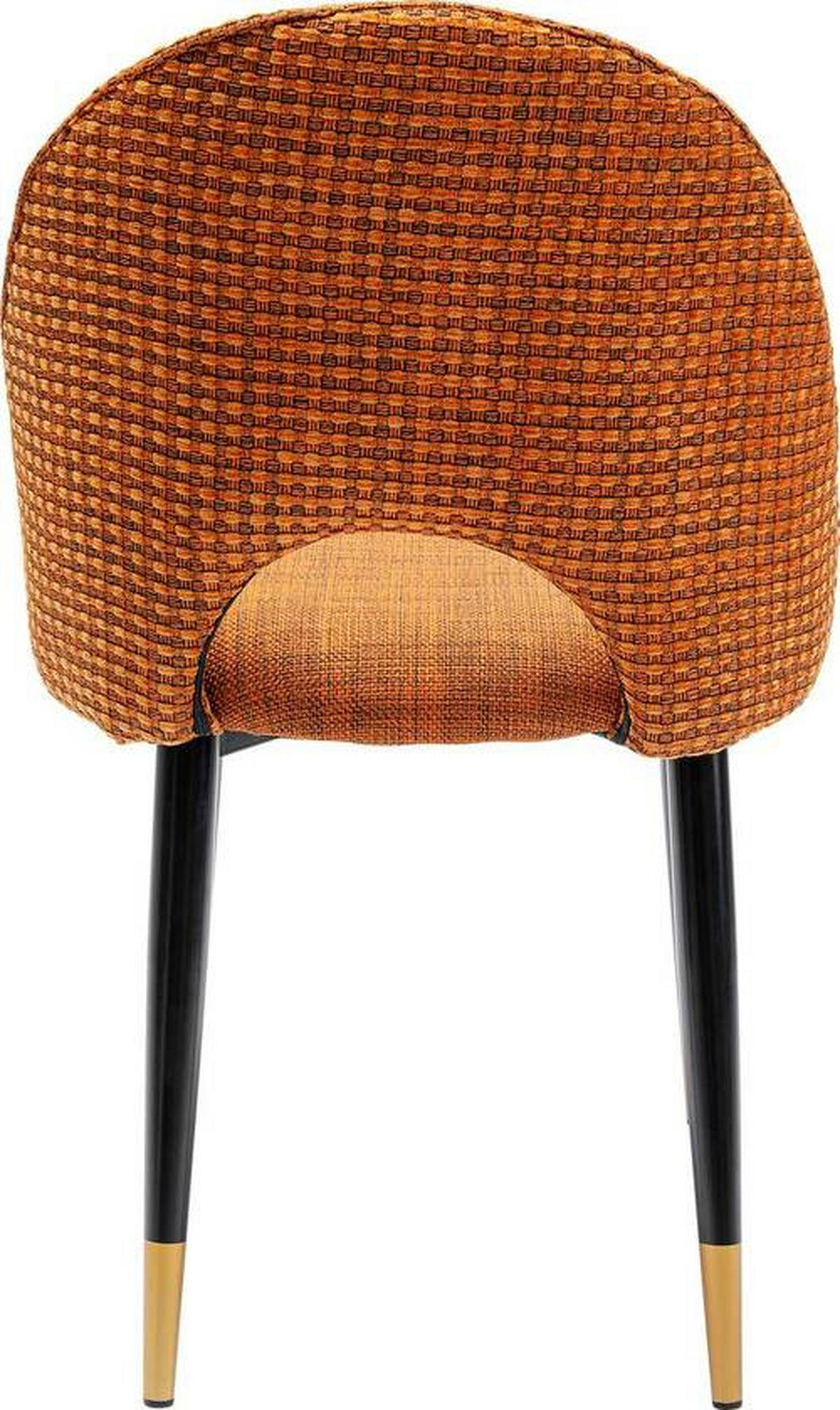 STUHL HUDSON - Goldfarben/Schwarz, Design, Textil/Metall (49/84/54cm) - Ambia Home