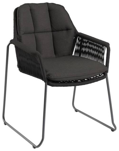 STAPELSTUHL in Textil, Metall Schwarz  - Schwarz, Basics, Textil/Metall (66/87/64cm) - Tierra Outdoor