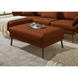 ECKSOFA  in Flachgewebe Kupferfarben Armteilverstellung, Relaxfunktion, Drehsitzfunktion  175-224/255-365 cm  - Schwarz/Kupferfarben, Design, Textil/Metall (175-224/255-365cm) - Dieter Knoll