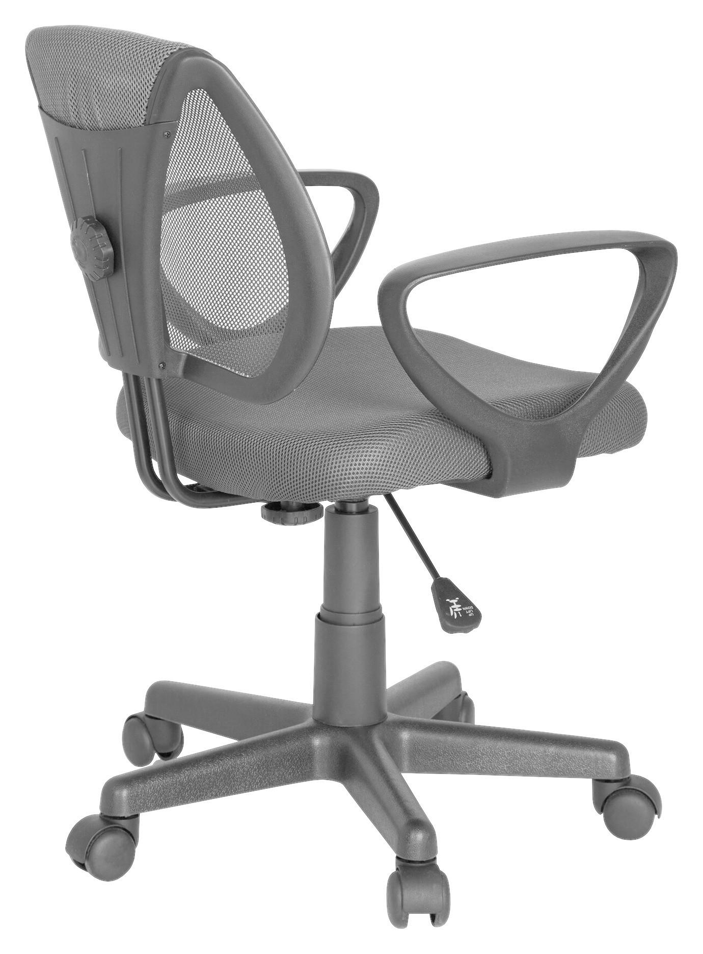 JUGENDDREHSTUHL Grau  - Grau, Basics, Kunststoff (58/75-92/45cm) - MID.YOU