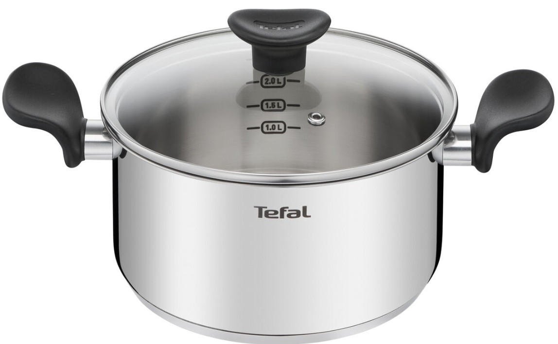 GRYTA 3 l  - svart, Design, metall/glas (3cm) - Tefal