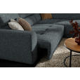 ECKSOFA in Chenille Grau  284/205 cm  - Schwarz/Grau, Design, Kunststoff/Textil (284/205cm) - Xora
