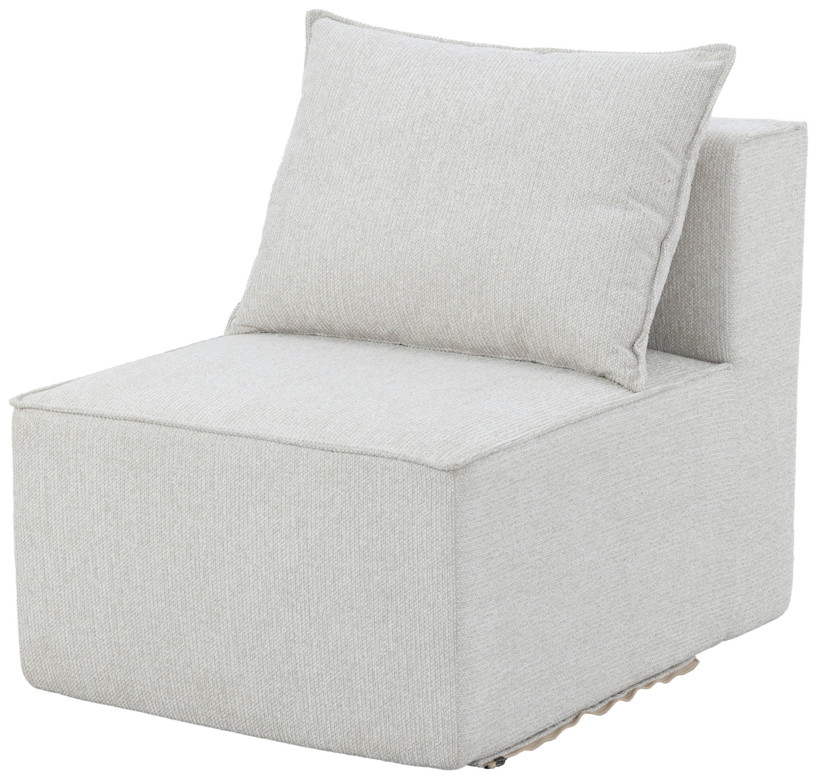 SOFAELEMENT Webstoff Naturfarben  - Beige/Naturfarben, Design, Textil (71/71/91cm) - Carryhome