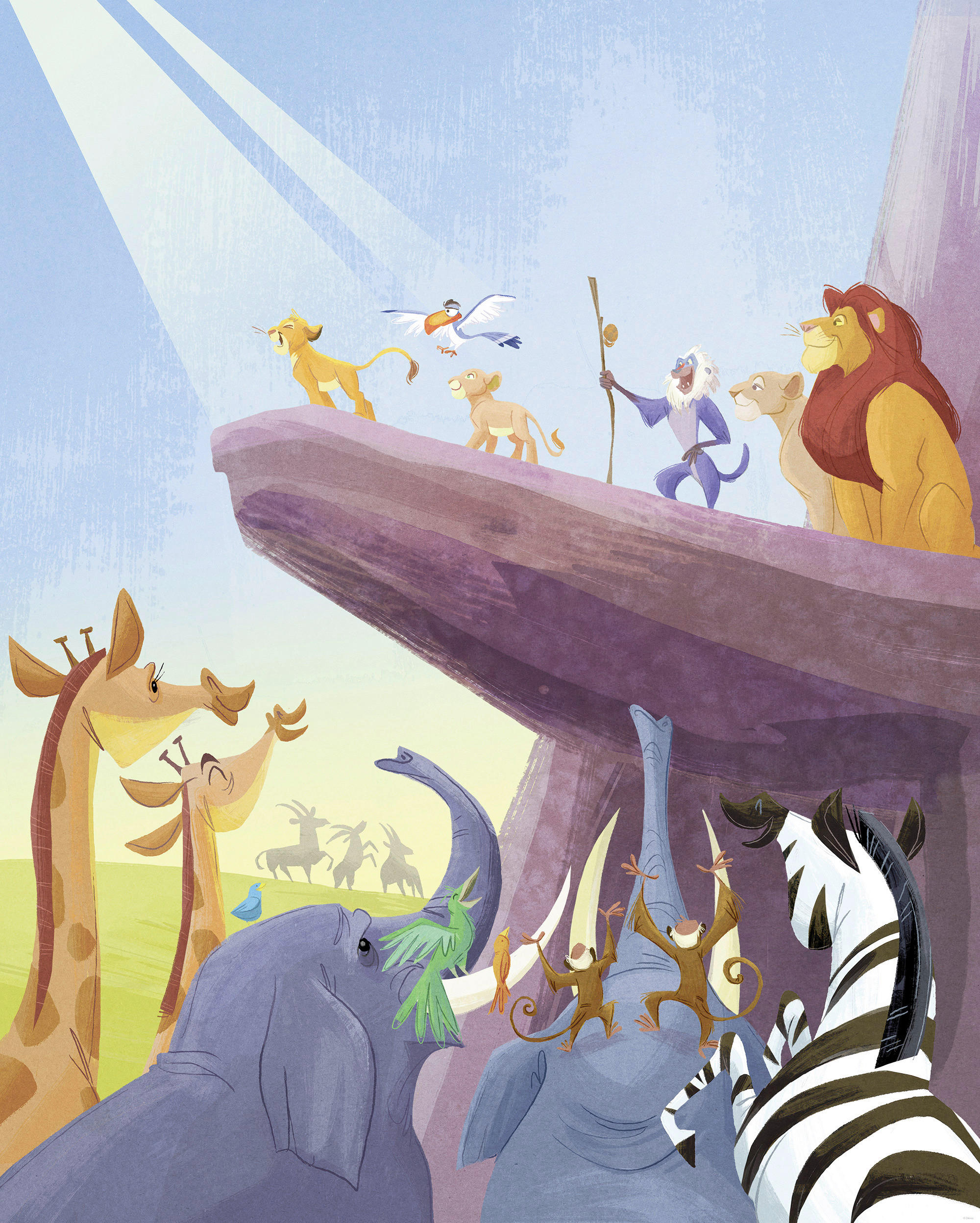 FOTOTAPETE THE LION KING THE KING  - Multicolor, Design, Textil (200/250cm) - Disney