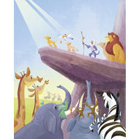 FOTOTAPETE THE LION KING THE KING  - Multicolor, Design, Textil (200/250cm) - Disney