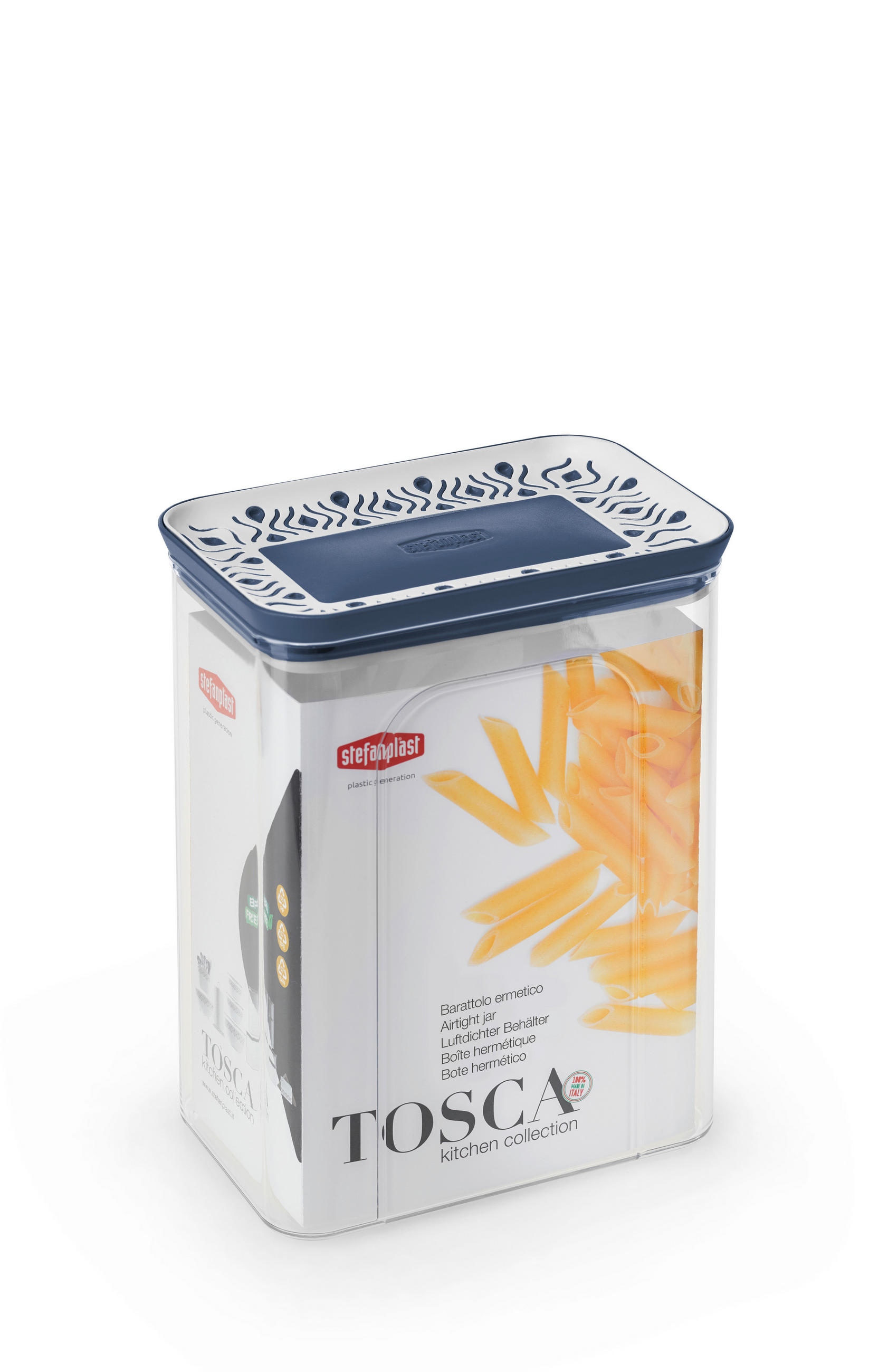 Vorratsdose Vorratsdose Eckig 2,2 Lt-Blau