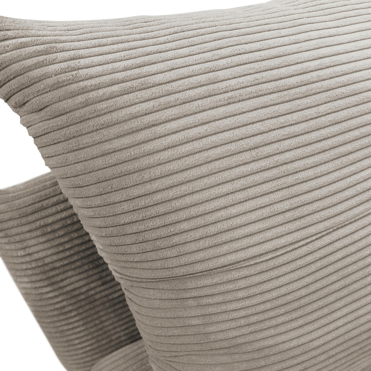 SCHLAFSOFA  mit Liegefunktion Cord Taupe  - Taupe/Schwarz, Design, Kunststoff/Textil (154/93/85cm) - MID.YOU
