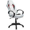 GAMING STOL les, kovina, umetna masa, tekstil večbarvno, rdeča, bela  - rdeča/črna, Design, kovina/umetna masa (62/111-120,5/71,50cm) - Xora