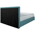 BOXBETT 140/200 cm  in Petrol  - Chromfarben/Petrol, KONVENTIONELL, Kunststoff/Textil (140/200cm) - Carryhome