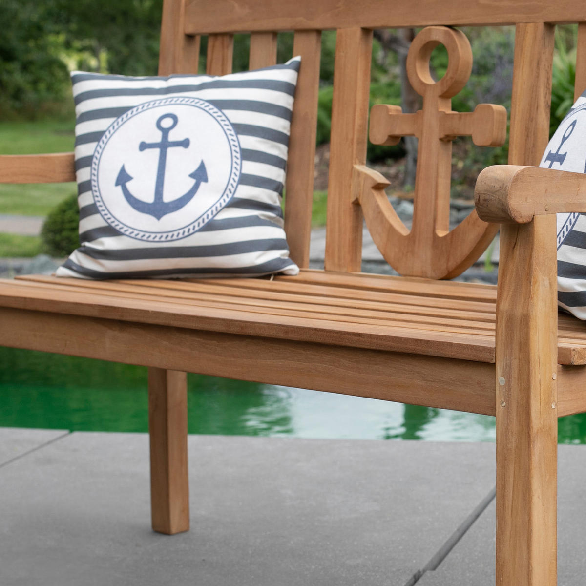 GARTENBANK 120/89/60 cm Teakholz   - Teakfarben, Basics, Holz (120/89/60cm) - Gardenson