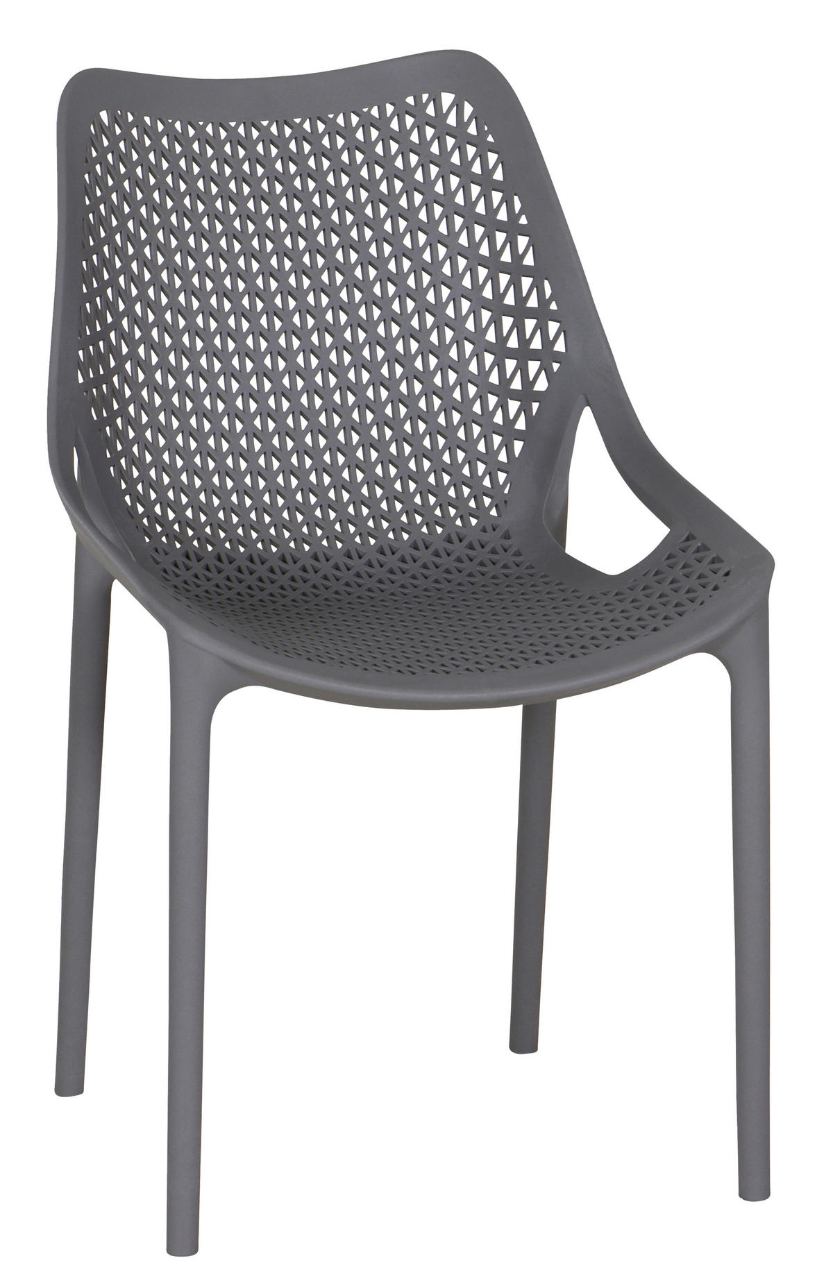 GARTENSTUHL Grau  - Grau, Basics, Kunststoff (60/81/50cm) - Siena Garden