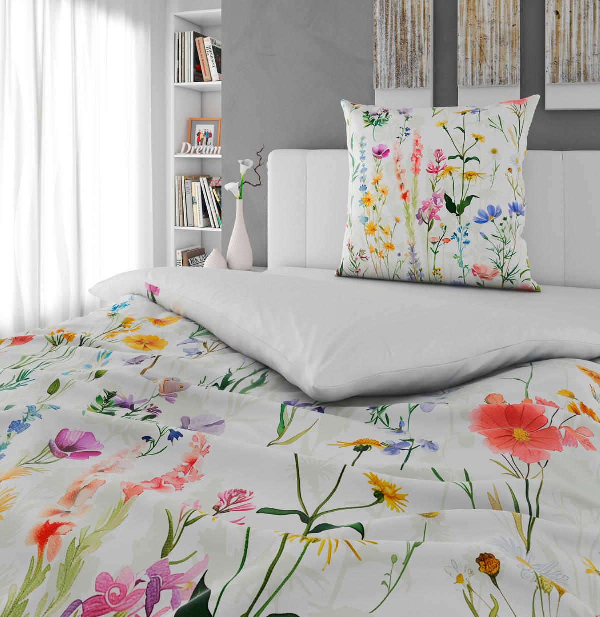 WENDEBETTWÄSCHE Satin 135/200 cm  - Multicolor, Textil (135/200cm) - Bio:Vio