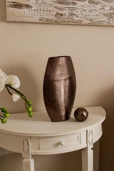VASE VALENTE 38 cm  - Bronzefarben, Basics, Metall (26/38/9cm)