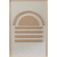 BILD 80/120/10 cm  - Beige, Basics, Holz/Textil (80/120/10cm) - Wandkraft