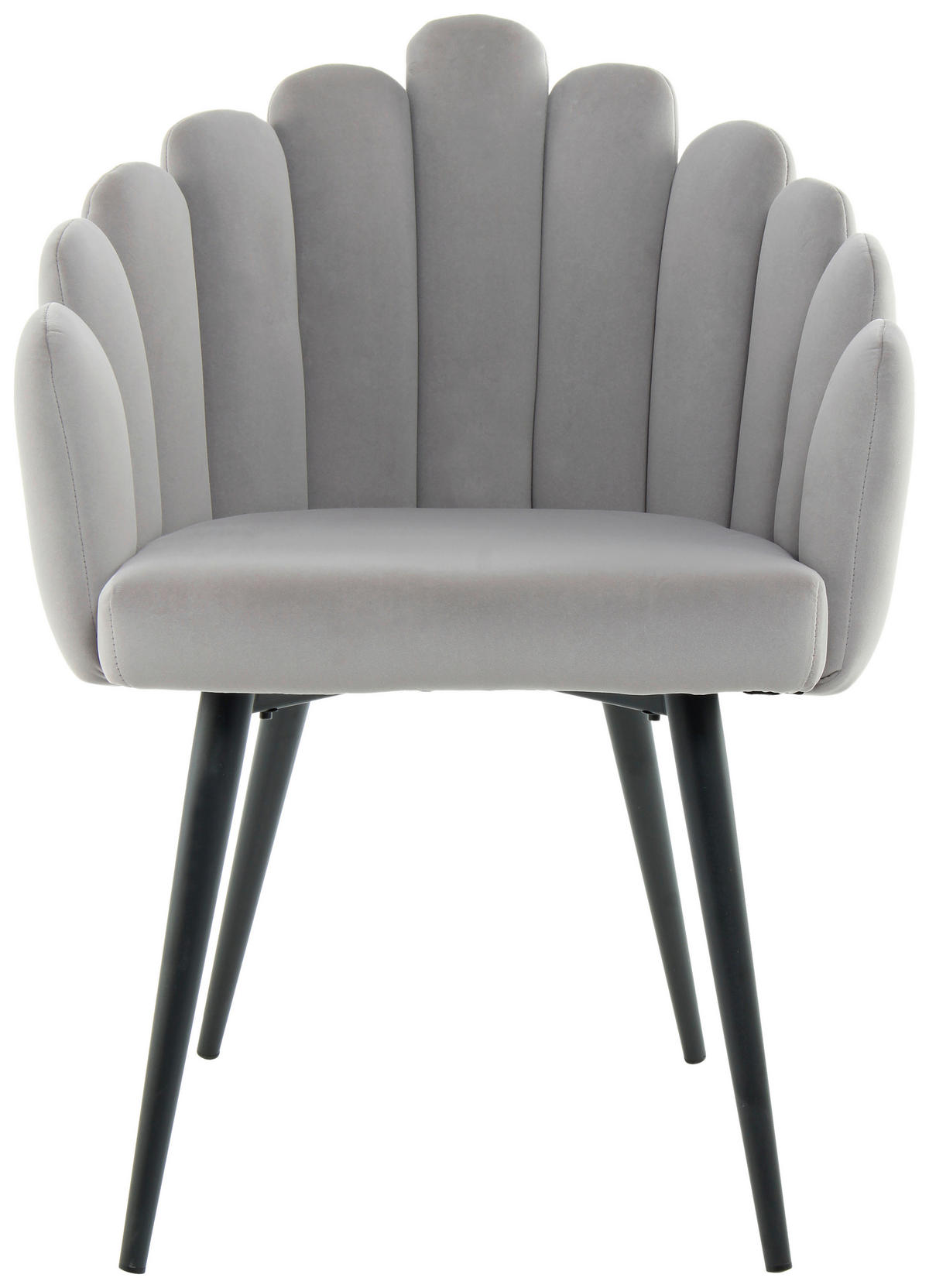 STOLIČKA S PODRÚČKAMI, zamat, sivá - čierna/sivá, Modern, kov/textil (61/85/58cm) - MID.YOU