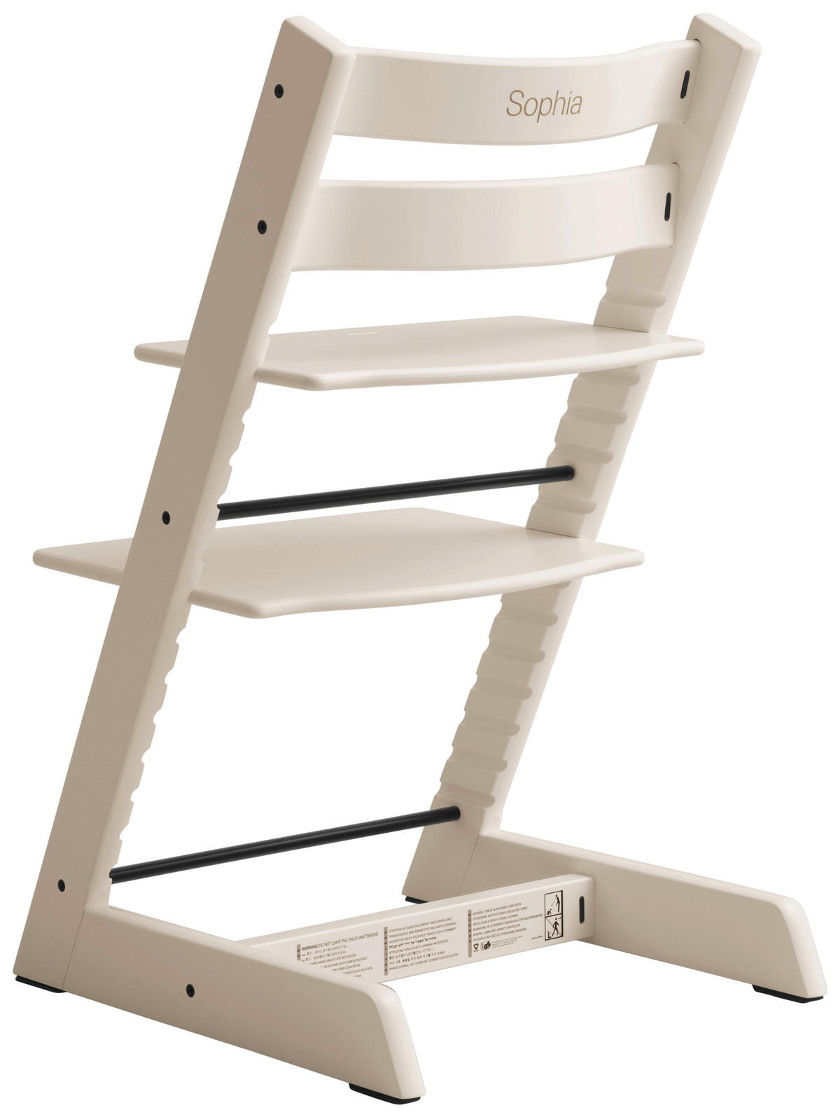 HOCHSTUHL-SET Tripp Trapp Bundles  - Perlmutt, Basics, Holz (87/65/46cm) - Stokke