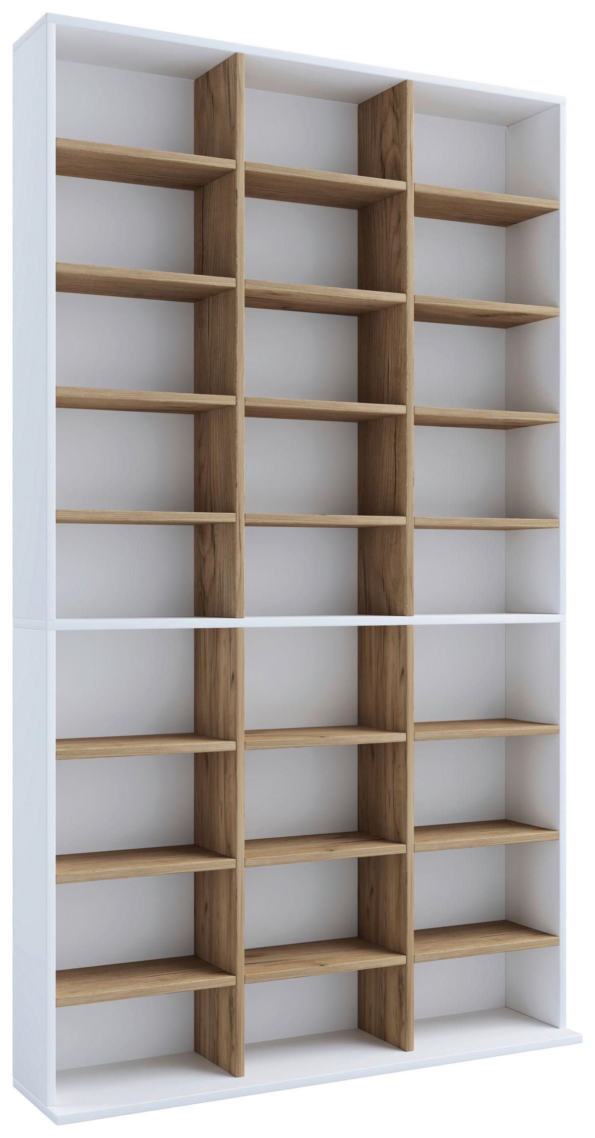 HYLLA i 102/181/23 cm vit, honungsek  - vit/honungsek, Design, trämaterial (102/181/23cm) - MID.YOU