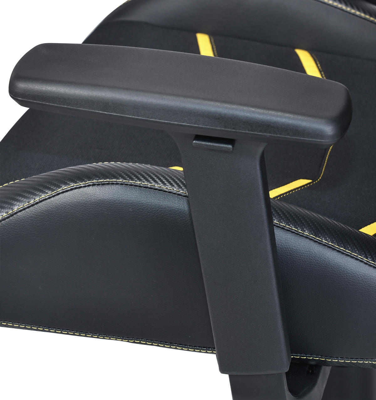 GEJMERSKA STOLICA  žuta, crna   - žuta/crna, Dizajnerski, metal/tekstil (68/119,5-129/64cm) - Novel