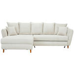 ECKSOFA in Cord Naturfarben  162/284 cm  - Eichefarben/Naturfarben, MODERN, Holz/Textil (162/284cm) - Carryhome